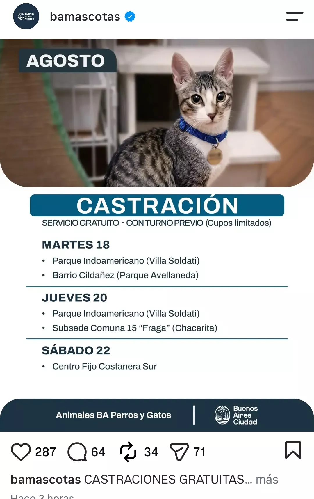 Castración Agosto